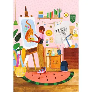 1500-piece puzzle n atelier d'artiste/laura lhuillier Ravensburger image-0