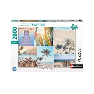 2000 pieces puzzle on the beach Ravensburger image-0