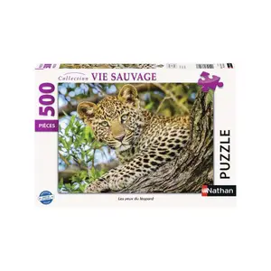 500-piece leopard eyes puzzle n Ravensburger image-0