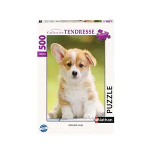 500-piece n puzzle adorable corgi Ravensburger image-1