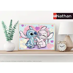 500-piece puzzle n stitch &amp; angel Ravensburger Disney image-1