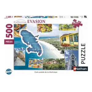 Puzzle n of 500 pieces postcard of martinique Ravensburger image-1