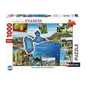 Puzzle n of 1000 pieces postcard of guadeloupe Ravensburger image-0