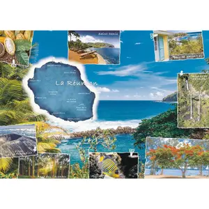 Puzzle n of 1500 pieces reunion postcard Ravensburger image-0