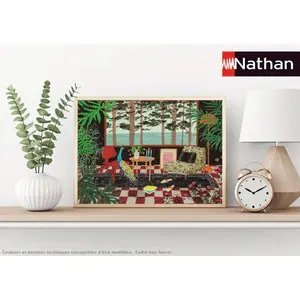 500-piece interior peacock puzzle/yukiko noritake carte blanche collection Ravensburger image-2