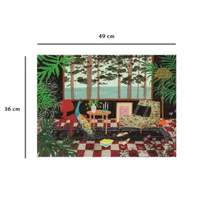 500-piece interior peacock puzzle/yukiko noritake carte blanche collection Ravensburger image-3