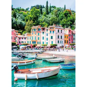 500 pieces puzzle nathan spring in portofino / loïc lagarde Ravensburger image-1