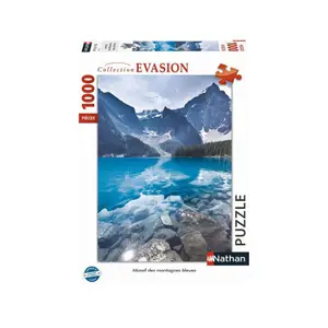 1000 pieces blue mountain puzzle Ravensburger image-0