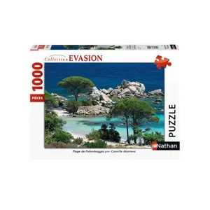 1000 pieces puzzle palombaggia beach, south corsica Ravensburger image-0