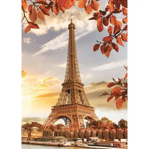 1000 pieces puzzle eiffel tower in autumn Ravensburger image-1