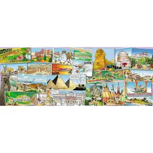 1000 pieces jigsaw puzzle "Asterix's travels Ravensburger image-1