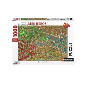 1000 pieces puzzle charlie in the garden / where is charlie Ravensburger image-0