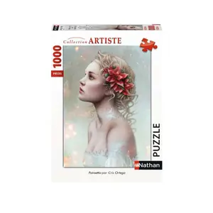 1000 pieces puzzle poinsettia / cris ortega Ravensburger image-0