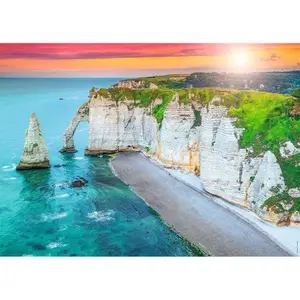 1000 pieces puzzle the cliffs of etretat Ravensburger image-1