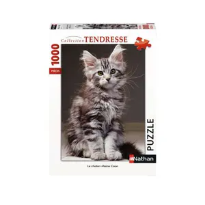 1000 pieces puzzle the maine coon cat Ravensburger image-0