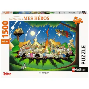 1500 pieces puzzle the banquet / asterix Ravensburger image-0