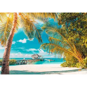 1500 piece beach paradise puzzle Ravensburger image-1
