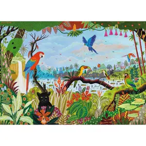 1500 piece jungle puzzle / alain thomas Ravensburger image-1