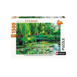 1500 pieces puzzle the gardens of claude monet, giverny Ravensburger image-1