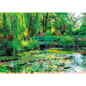 1500 pieces puzzle the gardens of claude monet, giverny Ravensburger image-0