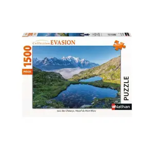 1500 pieces puzzle chéserys lakes, mont-blanc massif Ravensburger image-0