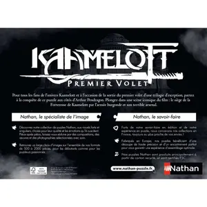 1000 pieces puzzle the fortress of kaamelott Ravensburger image-1