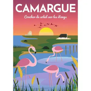 1000-piece puzzle n poster de la camargue/louis l'affiche Ravensburger image-1