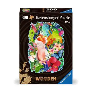 300-piece wooden puzzle - pretty birds Ravensburger image-3