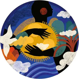 500-piece round puzzle - feeling Ravensburger Little Sun image-0