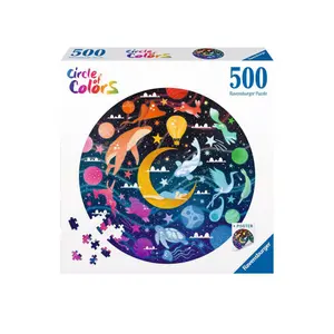500-piece round puzzle - dreams Ravensburger Circle of Colors image-1
