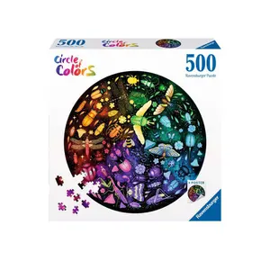 500-piece puzzle - round - insects (circle of colors) Ravensburger image-1