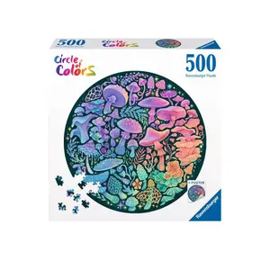 500-piece puzzle - round - mushrooms (circle of colors) Ravensburger image-1
