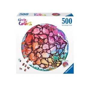 500-piece puzzle - round - shells (circle of colors) Ravensburger image-1