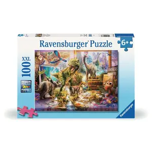 100-piece puzzle - dinosaurs in the bedroom Ravensburger image-0