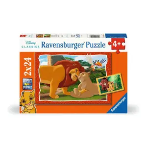2x24 pieces puzzle the story of life / disney the lion king Ravensburger image-2