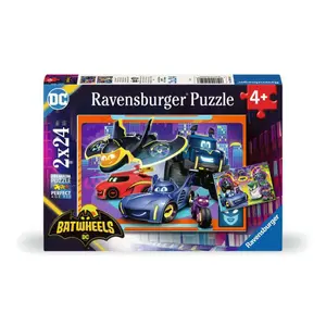 2x24-piece puzzle ready for action Ravensburger Batwheels image-0