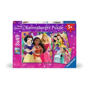 3x49 pieces puzzle Ravensburger Girl Power ! / Disney Princesses image-0