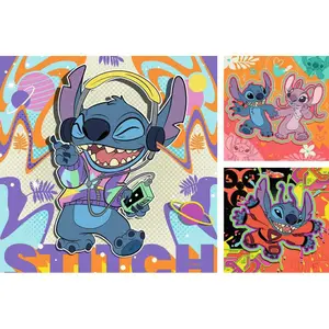 3x49-piece puzzle for all-day play Ravensburger Disney Stitch image-0