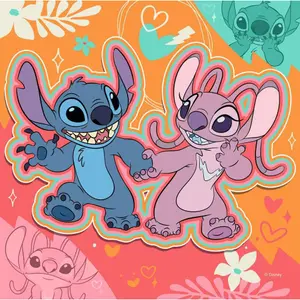 3x49-piece puzzle for all-day play Ravensburger Disney Stitch image-2