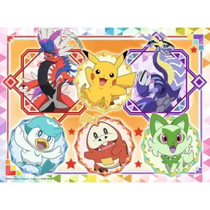 100-piece puzzle - scarlet and purple pokémon Ravensburger image-0