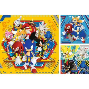 3x49 pieces puzzle - sonic adventures Ravensburger image-0