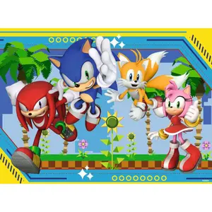100-piece puzzle - knuckles, sonic, tails and amy / sonic Ravensburger image-1