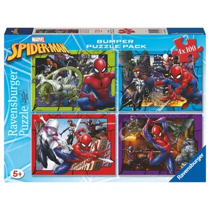4x100-piece puzzle Ravensburger Marvel Spiderman image-0