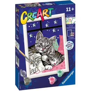 Creative kitten painting by numbers Ravensburger image-0