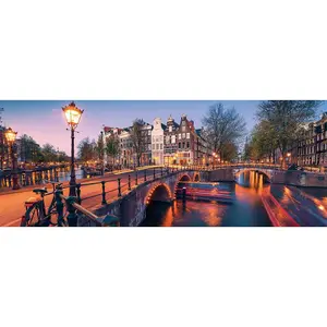 1000 piece puzzle Ravensburger Panorama Amsterdam image-1