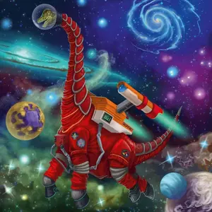3 x jigsaw puzzle 49 pieces triple dinos in space Ravensburger image-1
