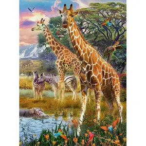 150 pieces jigsaw puzzle africa giraffes xxl Ravensburger image-1