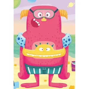 Puzzle of 3 x 49 pieces triple monsters Ravensburger image-1