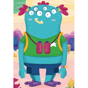 Puzzle of 3 x 49 pieces triple monsters Ravensburger image-3