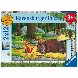 Puzzle 2 x 12 pièces Ravensburger Gruffalo image-0